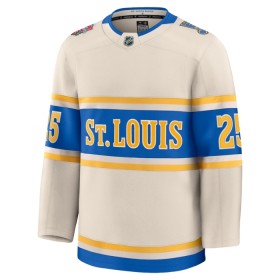 St. Louis Blues Fanatics Premium NHL Kyrou 2024-25 Winter Classic Weiss Trikot - Herren